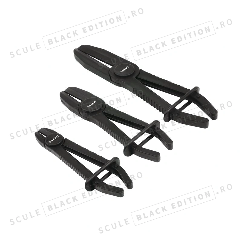 Set clesti de prindere furtun - 3 buc. Granit Black Edition - imagine 2