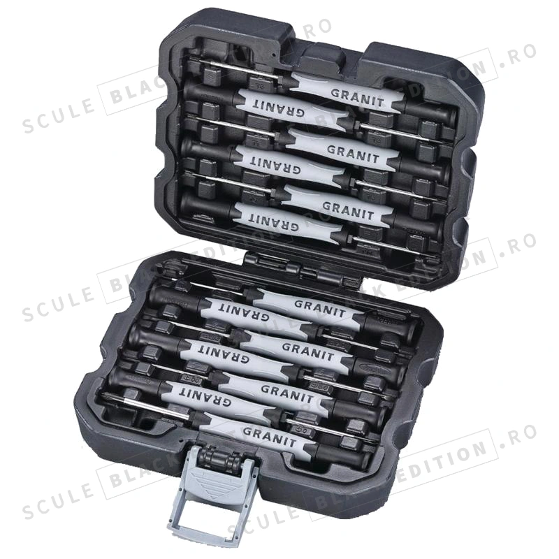 Set surubelnite de precizie Granit Black Edition