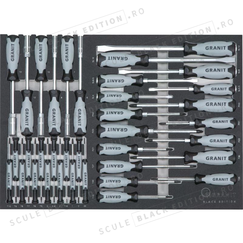 Set insertii surubelnite Granit Black Edition - imagine 2