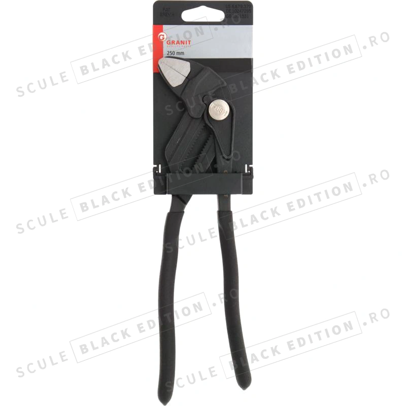 Cheie cu cleste - 250 mm Granit Black Edition