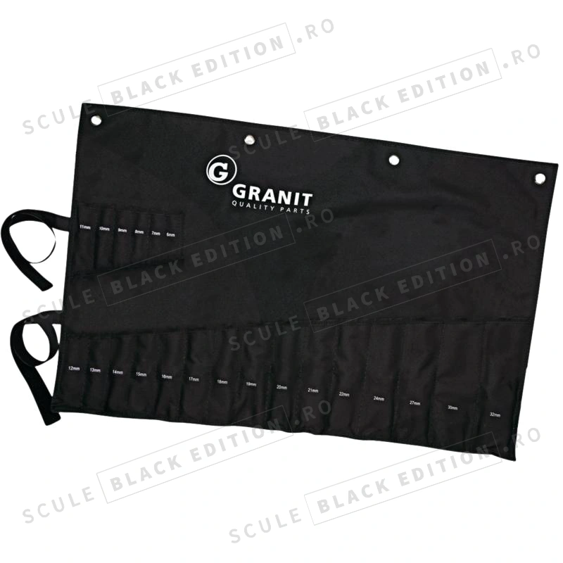 Geanta cu role pentru set chei 7301350 Granit Black Edition
