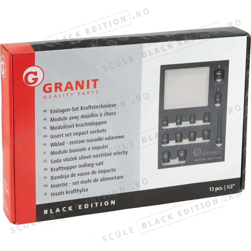Set insertii capat cheie tubulara de imp Granit Black Edition - imagine 2