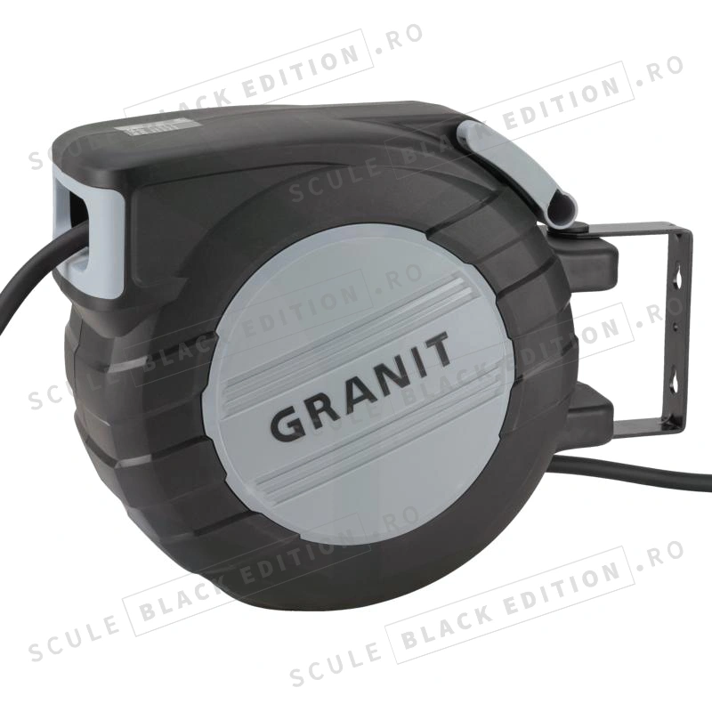 Tambur automat pentru furtun de aer comprimat - 20 m Granit Black Edition - imagine 3