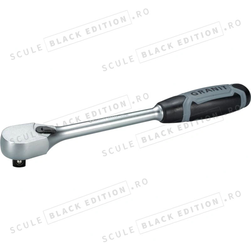 Clichet reversibil de 1/2" - 90 de dinti Granit Black Edition - imagine 2