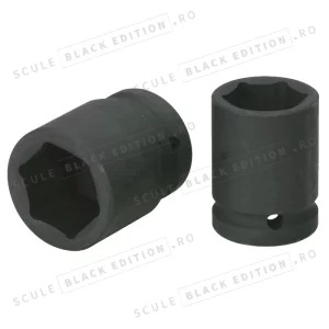 Tubulara hexagonala lunga 1/2" - 46 mm Granit Black Edition