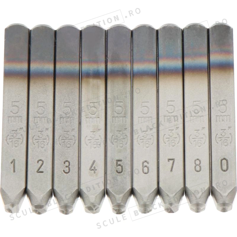 Set de matrite de stantare - cifre - 9 buc Granit Black Edition