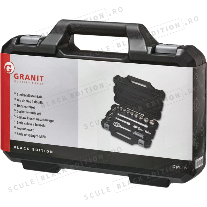 Set chei tubulare 1/2" Granit Black Edition - imagine 2