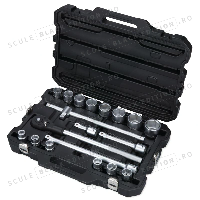 Set chei tubulare 3/4" Granit Black Edition - imagine 2