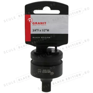 Set capete chei tubulare 3/4" Fx1/2" Granit Black Edition