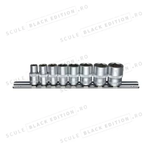 Set tubulare - 8 buc. 1/4" Granit Black Edition