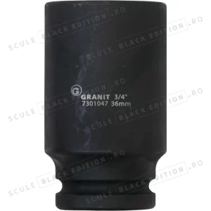 Capact cheie tubulara impact - hexagonala 3/4" - 41 mm Granit Black Edition