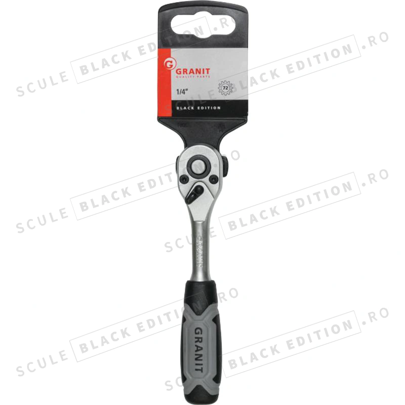 Clichet reversibil de 1/4" - 72 de dinti Granit Black Edition - imagine 2