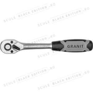 Clichet reversibil de 3/8" - 72 de dinti Granit Black Edition