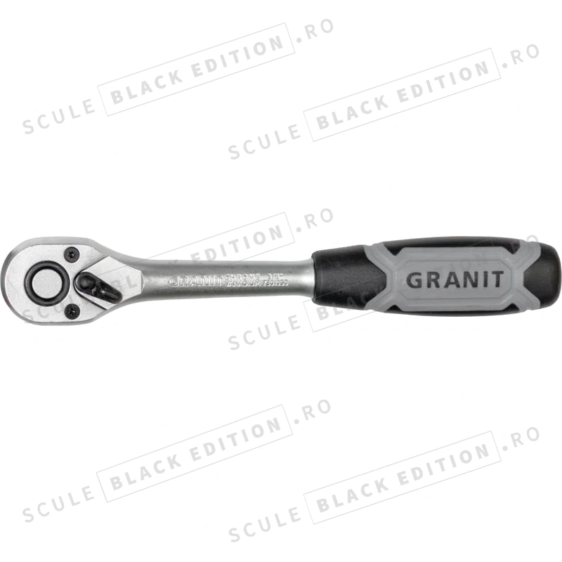 Clichet reversibil de 3/8" - 72 de dinti Granit Black Edition