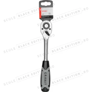 Clichet reversibil de 1/2" - 72 de dinti Granit Black Edition