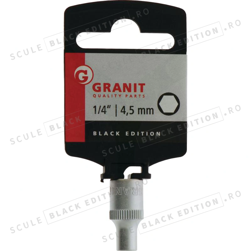 Capat cheie tubulara 1/4" - 4 - 5 mm Granit Black Edition - imagine 2