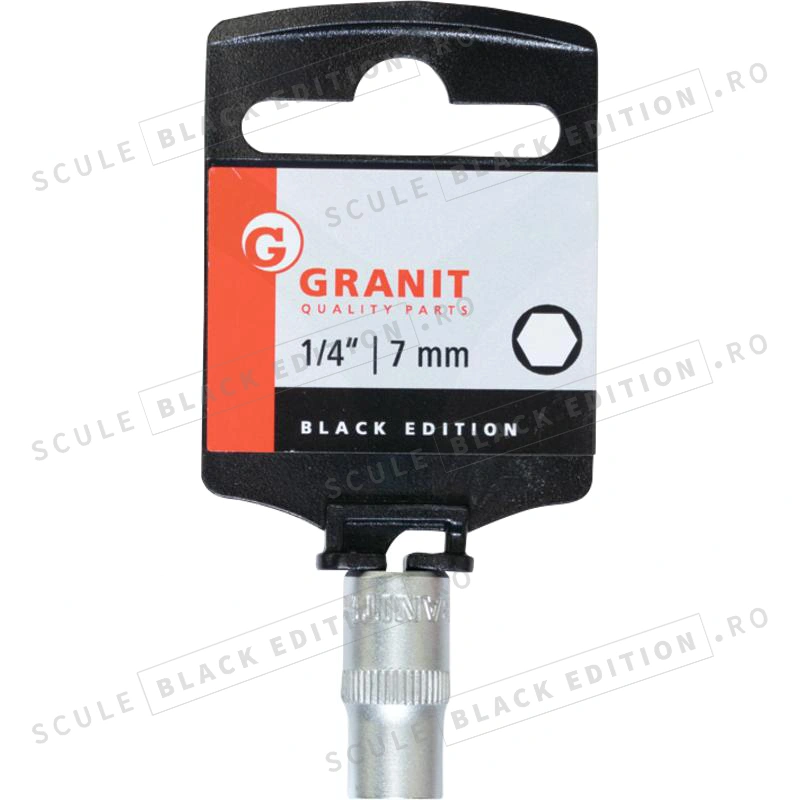 Capat cheie tubulara 1/4" - 7 mm Granit Black Edition - imagine 2