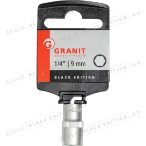 Capat cheie tubulara 1/4" - 9 mm Granit Black Edition