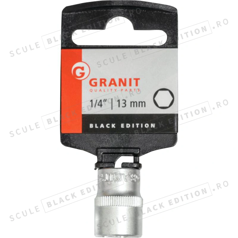 Capat cheie tubulara 1/4" - 13 mm Granit Black Edition - imagine 2