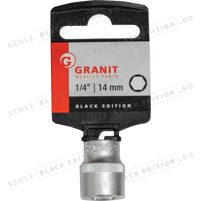 Capat cheie tubulara 1/4" - 14 mm Granit Black Edition - imagine 2