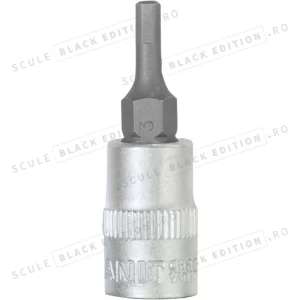 Tubulara cu bit 1/4" - hex. int. - 3 mm Granit Black Edition