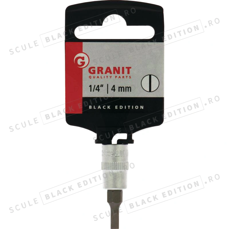 Tubulara cu bit 1/4" - profil fanta - 4 mm Granit Black Edition - imagine 2