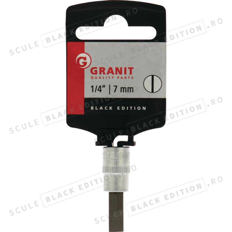 Tubulara cu bit 1/4" - profil fanta - 7 mm Granit Black Edition - imagine 2