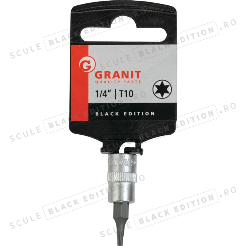 Tubulara cu bit 1/4" - profil TX - T10 Granit Black Edition