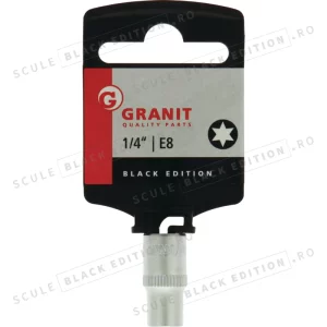 Capat cheie tubulara 1/4" - TX-E - E8 Granit Black Edition