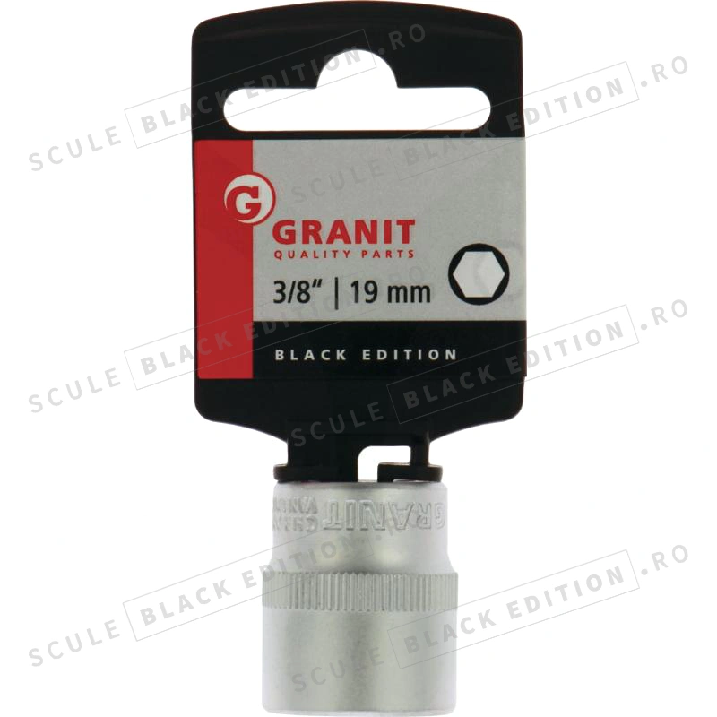 Capat cheie tubulara 3/8" - 19 mm Granit Black Edition - imagine 2