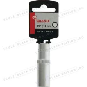 Capat cheie tubulara 3/8" - 14 mm Granit Black Edition