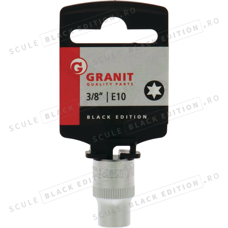 Capat cheie tubulara 3/8" - E10 Granit Black Edition