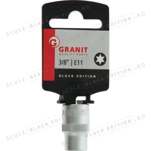 Capat cheie tubulara 3/8" - E11 Granit Black Edition