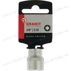 Capat cheie tubulara 3/8" - E18 Granit Black Edition
