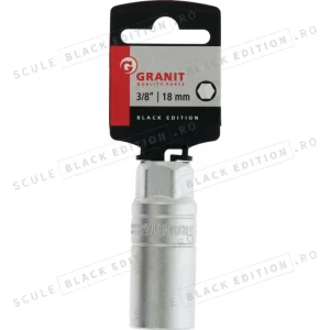 Capat cheie tubulara pentru bujii - 3/8" Granit Black Edition