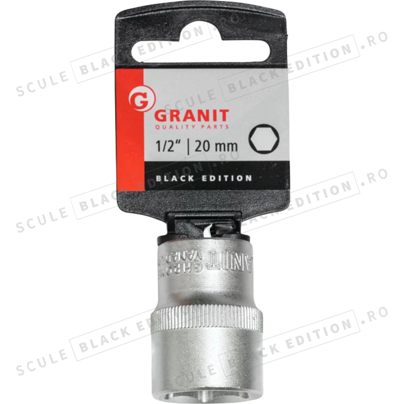 Capat cheie tubulara 1/2" - 20 mm Granit Black Edition - imagine 2