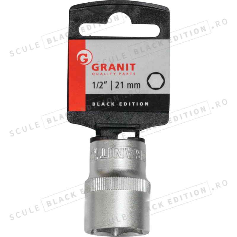 Capat cheie tubulara 1/2" - 21 mm Granit Black Edition - imagine 2