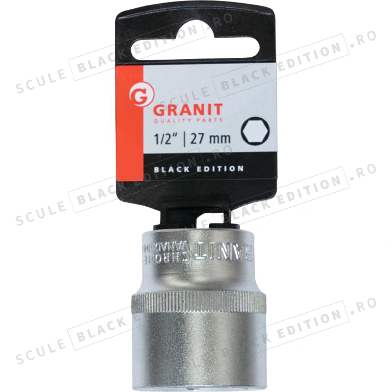 Capat cheie tubulara 1/2" - 27 mm Granit Black Edition - imagine 2
