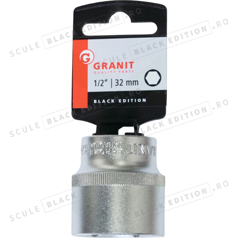 Capat cheie tubulara 1/2" - 32 mm Granit Black Edition