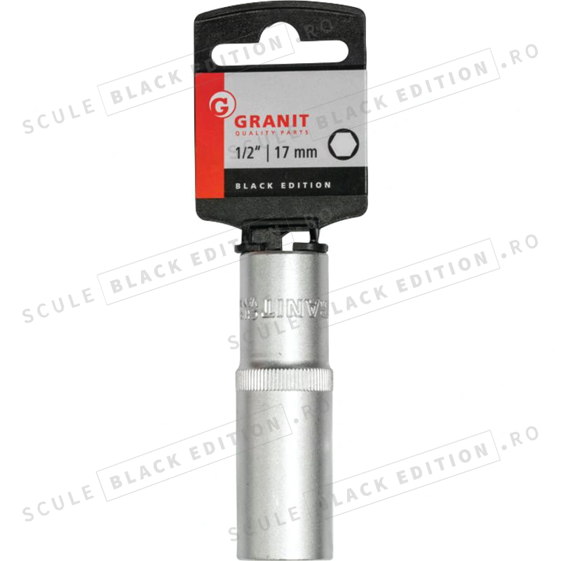 Capat cheie tubulara 1/2" - 17 mm Granit Black Edition - imagine 2