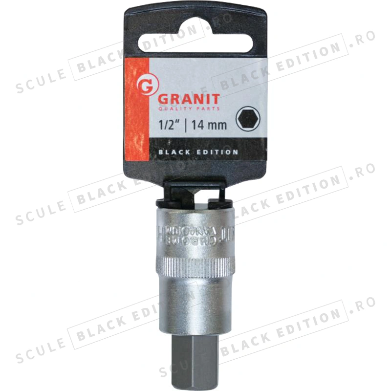 Tubulara cu bit 1/2" - hex. int. - 14 mm Granit Black Edition - imagine 2