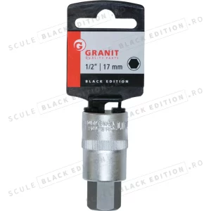 Tubulara cu bit 1/2" - hex. int. - 17 mm Granit Black Edition