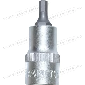 Tubulara cu bit 1/2" - hex. int. - 4 mm Granit Black Edition