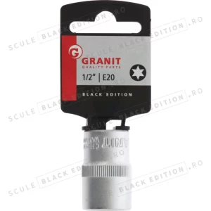 Capat cheie tubulara 1/2" - E20 Granit Black Edition