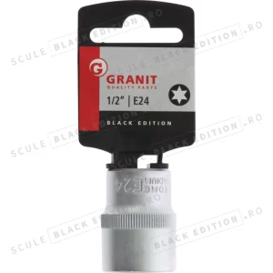 Capat cheie tubulara 1/2" - E24 Granit Black Edition