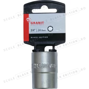 Capat cheie tubulara 3/4" - 24 mm Granit Black Edition
