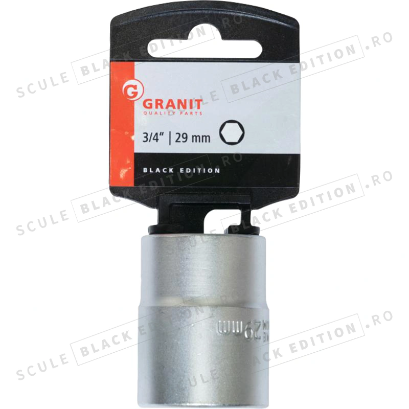 Capat cheie tubulara 3/4" - 29 mm Granit Black Edition