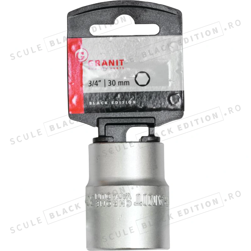 Capat cheie tubulara 3/4" - hex. - 30 mm Granit Black Edition