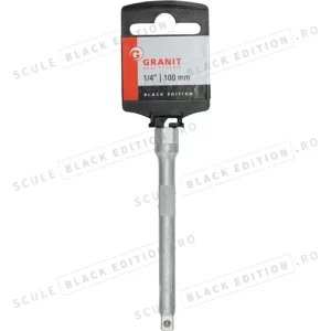 Extensie 1/4" - cu angrenaj hexagonal Granit Black Edition