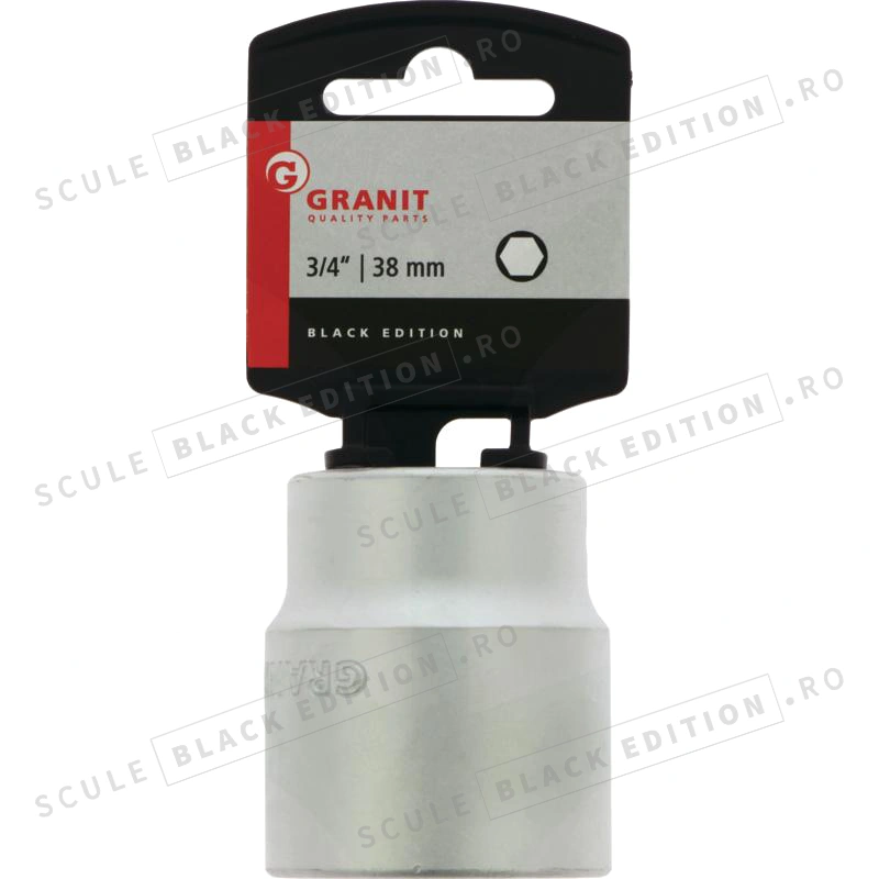 Capat cheie tubulara 3/4" - 38 mm Granit Black Edition